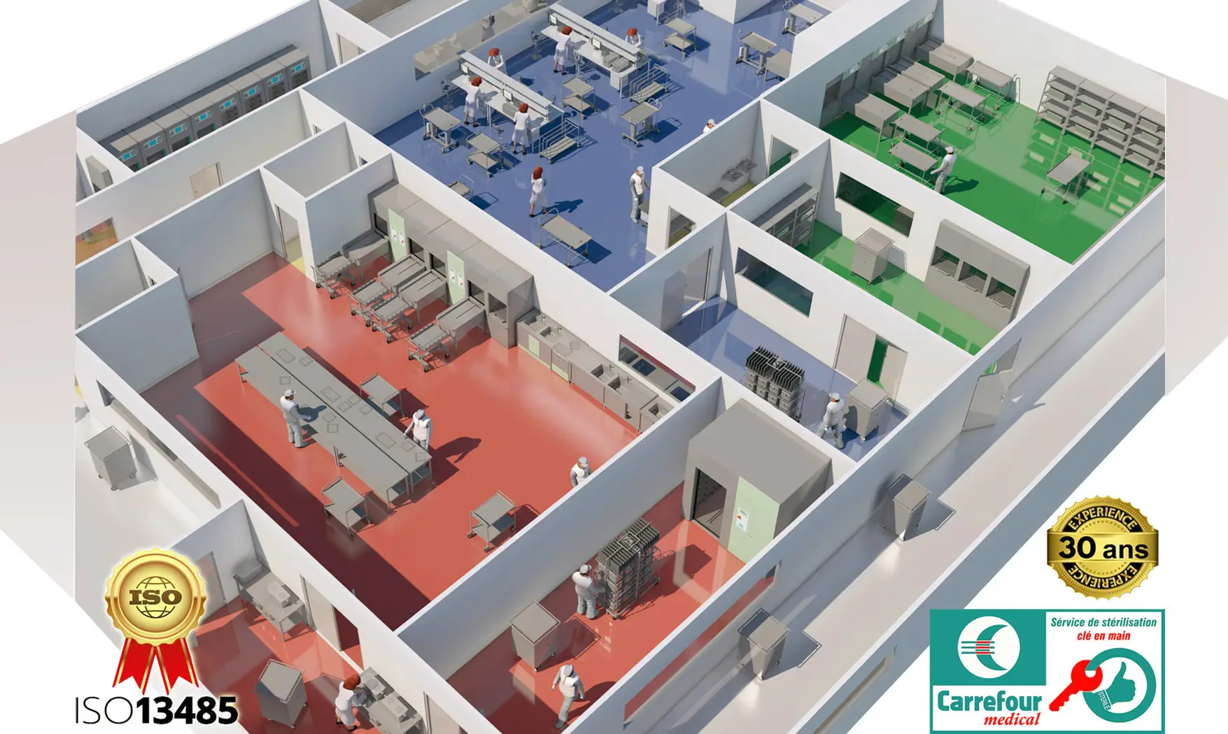 CENTRALE DE STERILISATION CLE EN MAIN